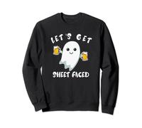 Funny Halloween Drinking Party Shirts Beer Ghost Costume Men Sweatshirt