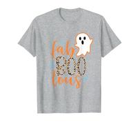 Funny Halloween Fab Boo Lous Fabulous Ghost Womens Halloween T-Shirt, Men, Heather Grey, Medium