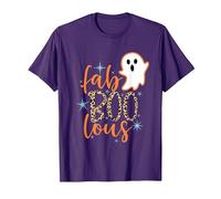 Funny Halloween Fab Boo Lous Fabulous Ghost Womens Halloween T-Shirt, Men, Purple, Large
