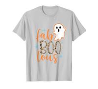 Funny Halloween Fab Boo Lous Fabulous Ghost Womens Halloween T-Shirt, Men, Silver Grey, Small