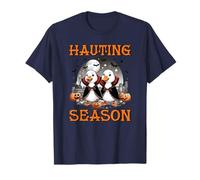 Funny Halloween Farm Animals Haunting Season Duck T-Shirt