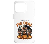 Funny Halloween Farm Animals I'm Kind Of A Pig Deal Case for iPhone 16 Pro