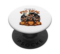 Funny Halloween Farm Animals I'm Kind Of A Pig Deal PopSockets Adhesive PopGrip