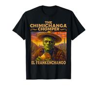 Funny Halloween Frankenstein Tacos The Chimichanga Chomper T-Shirt