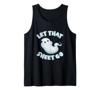 Funny Halloween Ghost, Chill Relax Zen, Let that Sheet Go Tank Top