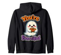 Funny Halloween Ghost Youre Boo-tiful Zip Hoodie