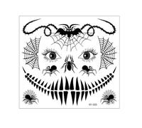 Funny Halloween glow-in-the-dark tattoo stickers, temporary tattoo stickers, party dance festival decorations(HY-005)
