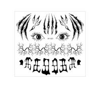 Funny Halloween glow-in-the-dark tattoo stickers, temporary tattoo stickers, party dance festival decorations(HY-001)