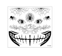 Funny Halloween glow-in-the-dark tattoo stickers, temporary tattoo stickers, party dance festival decorations(HY-006)