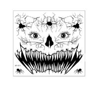 Funny Halloween glow-in-the-dark tattoo stickers, temporary tattoo stickers, party dance festival decorations(HY-011)