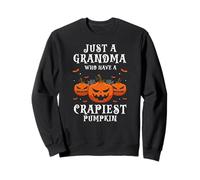 Funny Halloween Grandma with the Silliest Pumpkin Sweatshirt