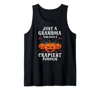 Funny Halloween Grandma with The Silliest Pumpkin Tank Top