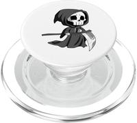Funny Halloween Grim Reaper Skull Bone Skeleton Scythe Ghost PopSockets PopGrip for MagSafe