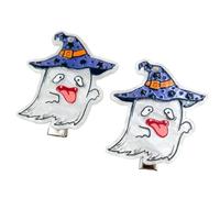 Funny Halloween Hairpin Acrylic Skull Pumpkin Funny Skeleton Hair Clip Secure Grip Lightweight For Costume Parties Comfortable Halloween Hairpins For Kids