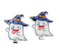 Funny Halloween Hairpin Acrylic Skull Pumpkin Funny Skeleton Hair Clip Secure Grip Lightweight For Costume Parties Comfortable Halloween Hairpins For Kids