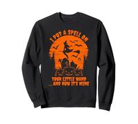 Funny Halloween I Put A Spell On Your Wand Witch Quote Sweatshirt