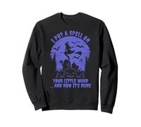 Funny Halloween I Put A Spell On Your Wand Witch Quote Sweatshirt