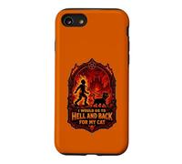 Funny Halloween I'D GO TO HELL AND BACK FOR MY CAT Case for iPhone SE (2020) / 7/8
