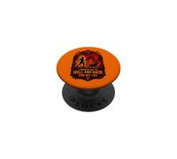 Funny Halloween I'D GO TO HELL AND BACK FOR MY CAT PopSockets Adhesive PopGrip