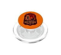 Funny Halloween I'D GO TO HELL AND BACK FOR MY CAT PopSockets PopGrip for MagSafe