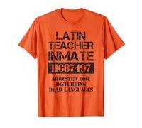 Funny Halloween Latin Teacher Prisoner Costume T-Shirt