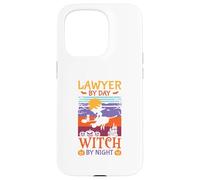 Funny Halloween Lawyer BY Day Witch BY Night Case for iPhone 15 Pro