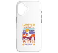 Funny Halloween Lawyer BY Day Witch BY Night Case for iPhone 16