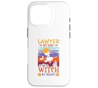 Funny Halloween Lawyer BY Day Witch BY Night Case for iPhone 16 Pro