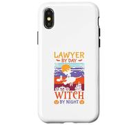 Funny Halloween Lawyer BY Day Witch BY Night Case for iPhone X/XS