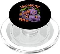 Funny Halloween Loco-Motive Ghost Train PopSockets PopGrip for MagSafe