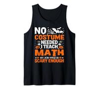 Funny Halloween Math Teacher Mathematics Educator Tutor Tank Top