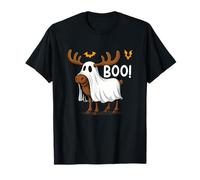 Funny Halloween Moose Ghost Boo Spooky T-Shirt