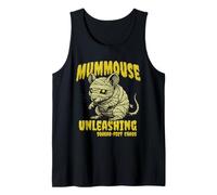 Funny Halloween Mummy Mouse Cute Spooky Graphic Tank Top