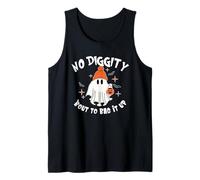 Funny Halloween No Diggity Bout to Bag It Up Cute Men Women Tank Top
