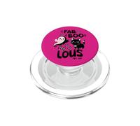 Funny Halloween Pink Ghost Spooktacular Cat Fab BOO Lous PopSockets PopGrip for MagSafe
