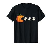 Funny Halloween Pumpkin Chasing Ghosts T-Shirt