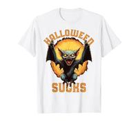 Funny Halloween Pun Scary Vampire Bat Sucks Humor Joke T-Shirt, Men, White, XX-Large