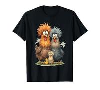 Funny Halloween Scruffy Chicken Family Farm Animal Humor T-Shirt