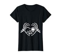 Funny Halloween Skeleton Baby Bump X-Ray Design T-Shirt