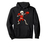 Funny Halloween Skeleton Boxing Costume Boxer Teens Boys Pullover Hoodie
