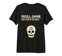 Funny Halloween Skeleton Skull Game Dont Look at the Skull Premium T-Shirt