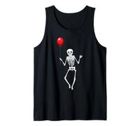 Funny Halloween Skeleton with Balloon Clown Cute Creepy Cool Tank Top