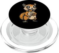Funny Halloween Squirrel Zombie Comic PopSockets PopGrip for MagSafe
