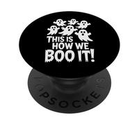 Funny Halloween This Is How We Boo It Style PopSockets Adhesive PopGrip