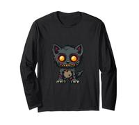 Funny Halloween Wolf Zombie Comic Long Sleeve T-Shirt