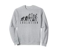 Funny Halloween Zombie Evolution Man Ape Caveman Horror Sweatshirt