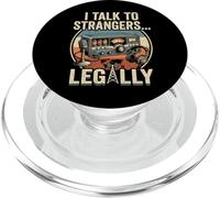 Funny Ham Radio Joke I Talk To Strangers Legally Men Women PopSockets PopGrip for MagSafe