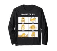 Funny Hamster Activities Pet Owner Dwarf Syrian Hamster Long Sleeve T-Shirt
