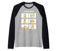 Funny Hamster Activities Pet Owner Dwarf Syrian Hamster Raglan Baseball Tee