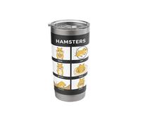 Funny Hamster Activities Pet Owner Dwarf Syrian Hamster Stainless Steel Insulated Tumbler